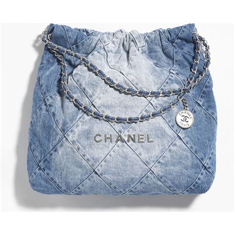 chanel blue handbag|chanel 22 bag small.